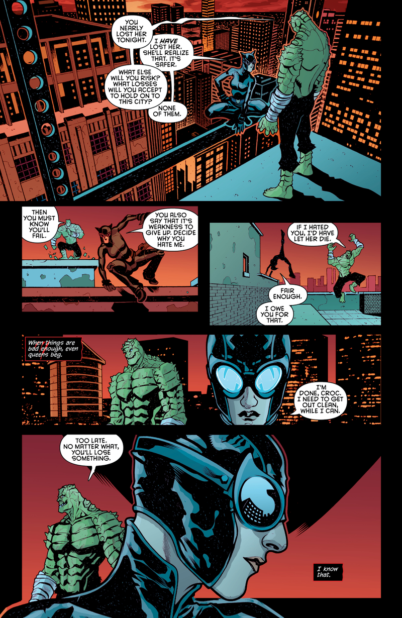 Illustration for article titled Exclusive DC preview: Selina tends to a wounded ally in Catwoman #44